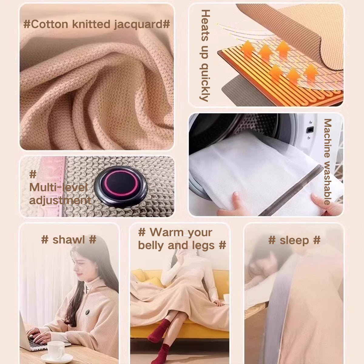 Naotstore - Portable Heated Shawl