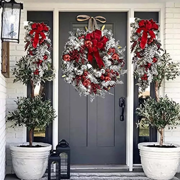 Naotstore - The Cordless Prelit Red And White Holiday Trim