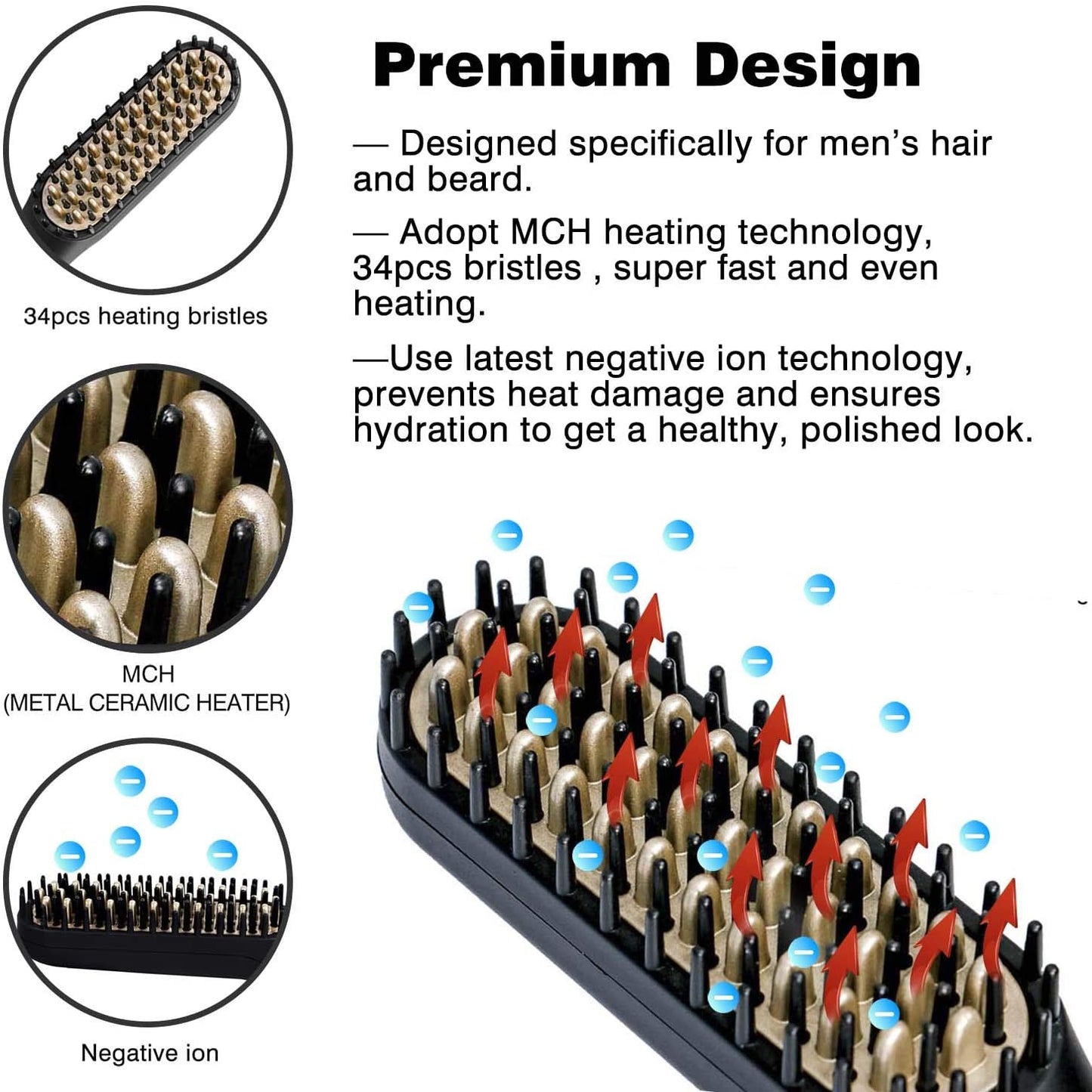 š„This week's specials - Professional beard straightening comb 2.0 - naotstore