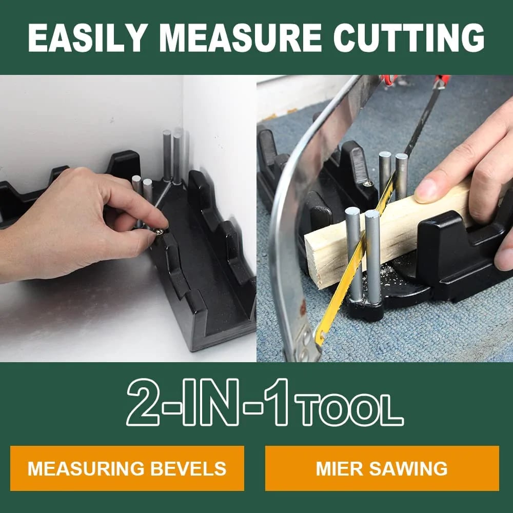 Naotstore - 2-in-1 Mitre Measuring Cutting Tool