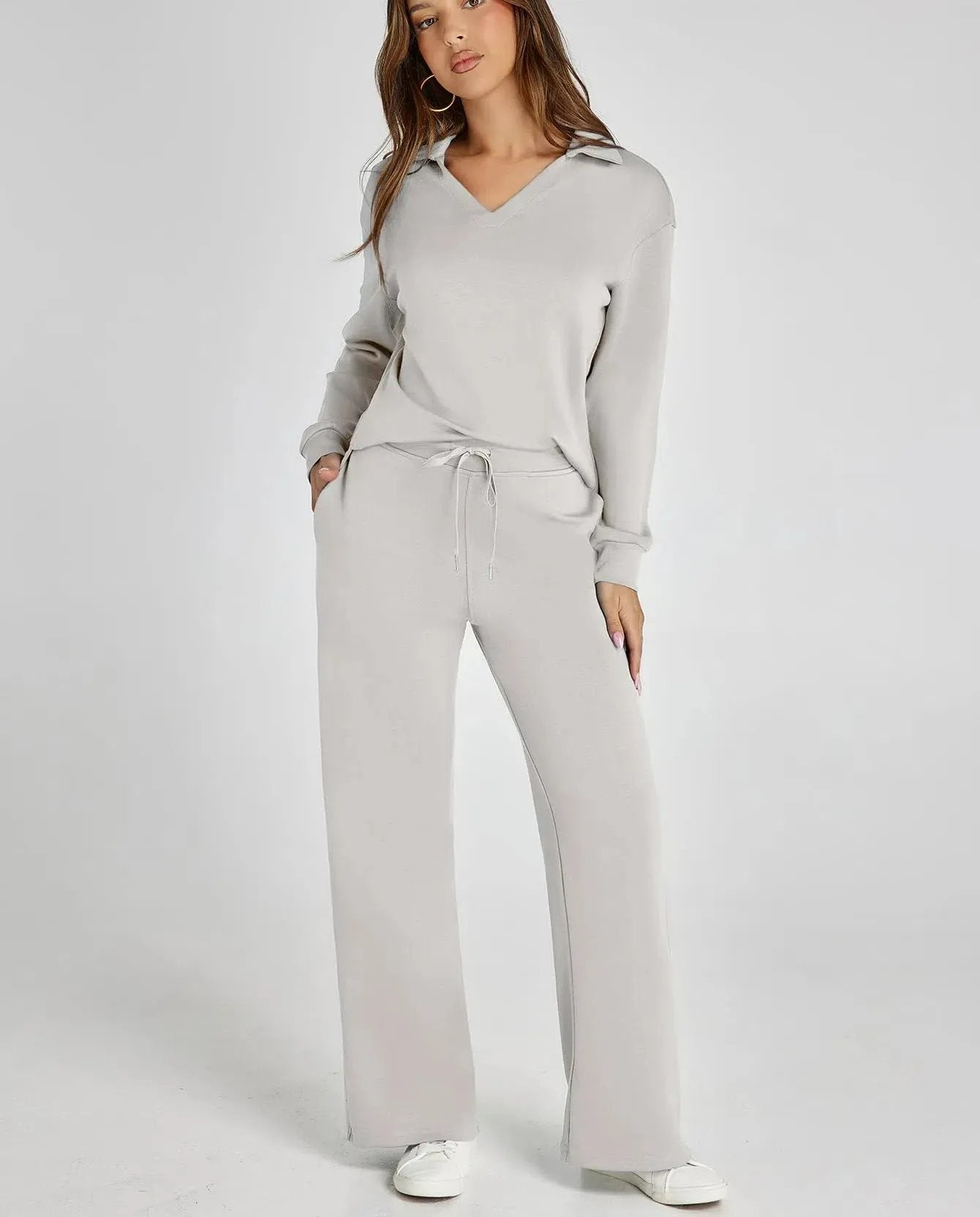 Naotstore - Casual Long Sleeve Sweatsuits Sets