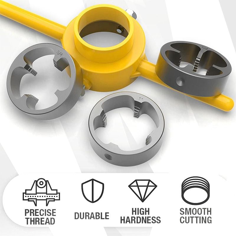 Naotstore - 6PCS Plastic Pipe Thread Die Kit