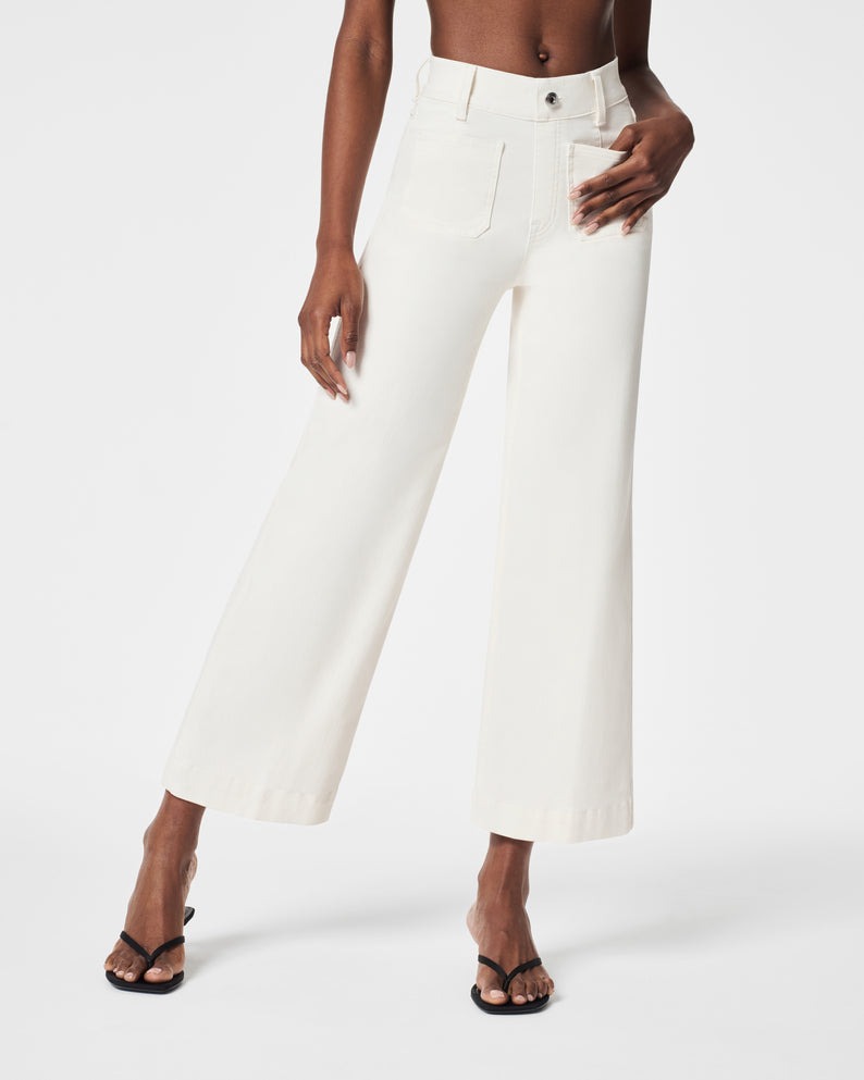 š„Last day! š„Special sale - Tummy Control Cropped Wide-Leg Jeans - naotstore