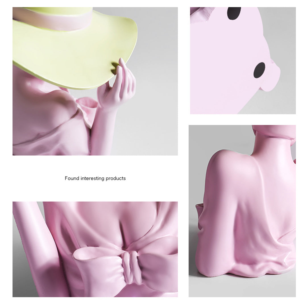 Naotstore - Modern Girl Statue Flower Vase