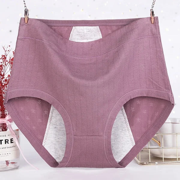 💥Buy 1 get 2 free - High-waisted large-size pure cotton antibacterial and leak-proof physiological underwear - naotstore