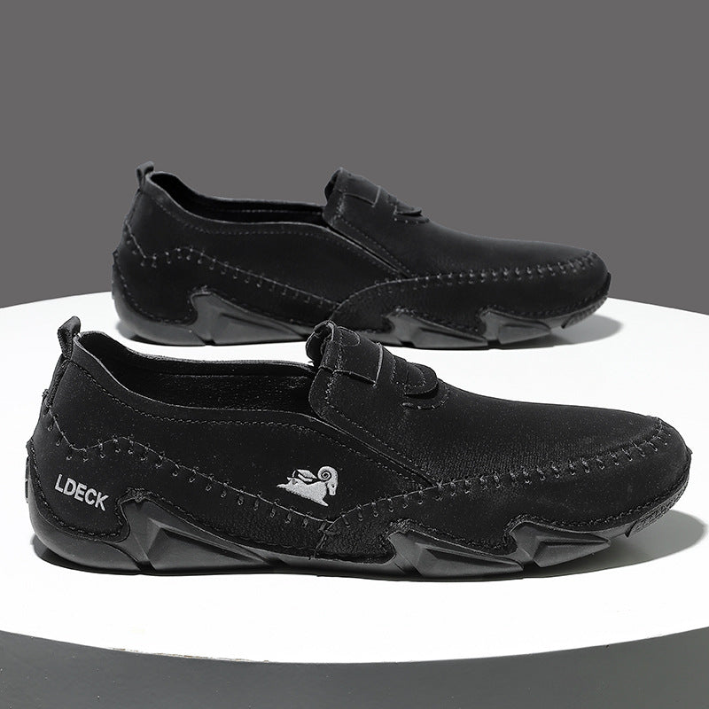 Naotstore - Italian Hand Stitched Plus Size Men's Shoes Low Top Men's Casual Shoes