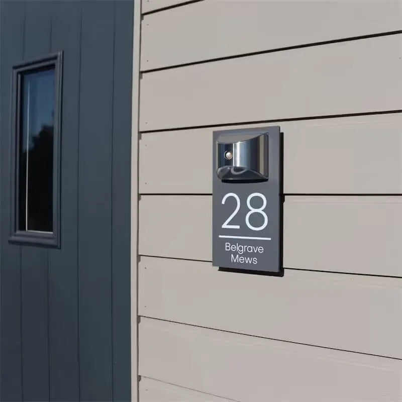Naotstore - Personalized Solar Modern Door Plaque