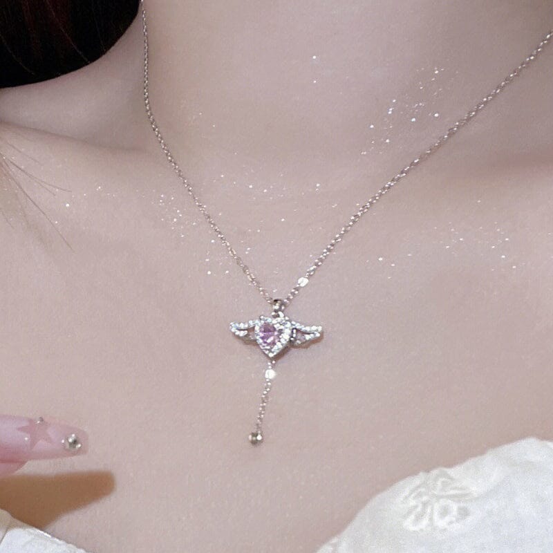 Pink Angel Wings Necklace - naotstore