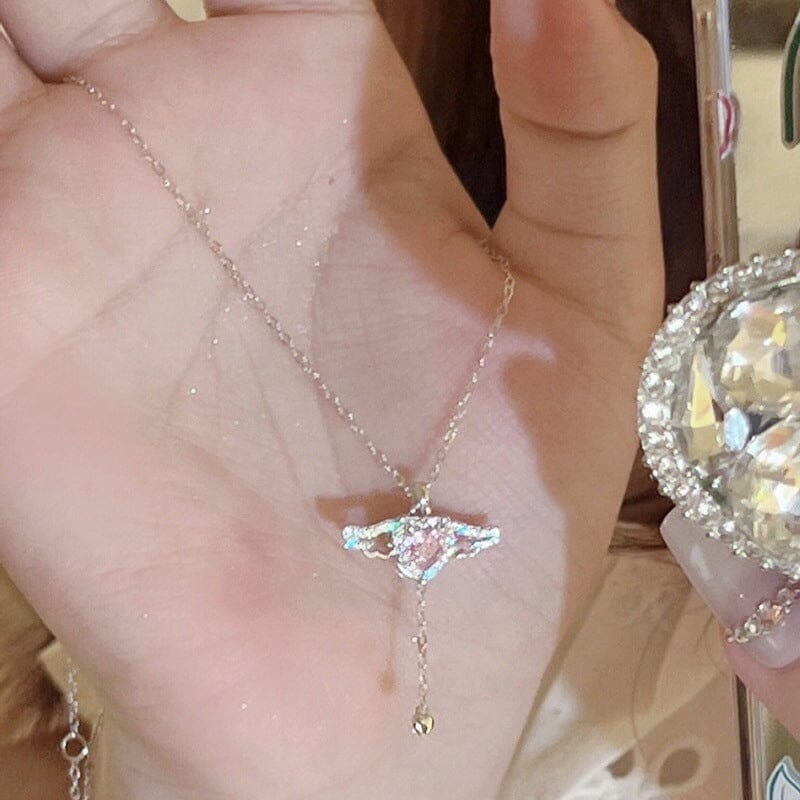 Pink Angel Wings Necklace - naotstore