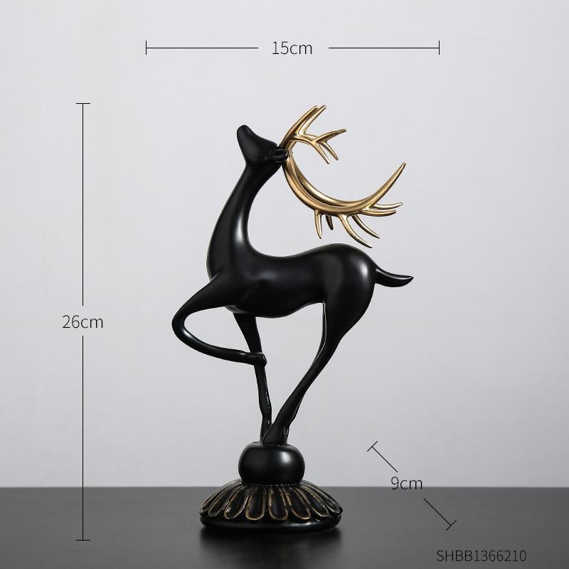 🔥Special products this week - Handmade Golden Deer Animal Figurine - naotstore