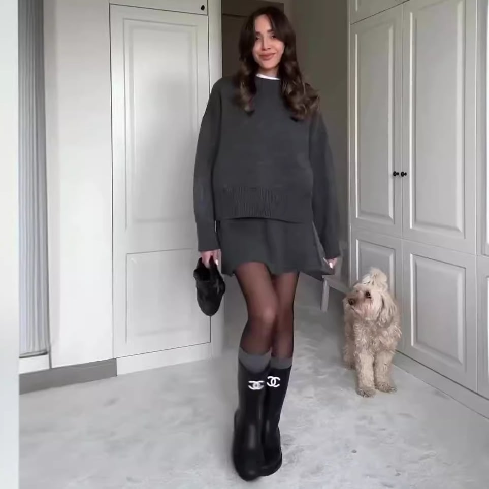 Naotstore - Knitted skirt suit