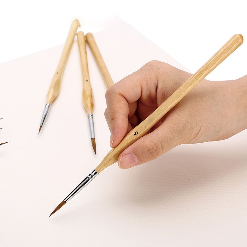 Naotstore - 11 Pcs Miniature Detail Paint Brush Set