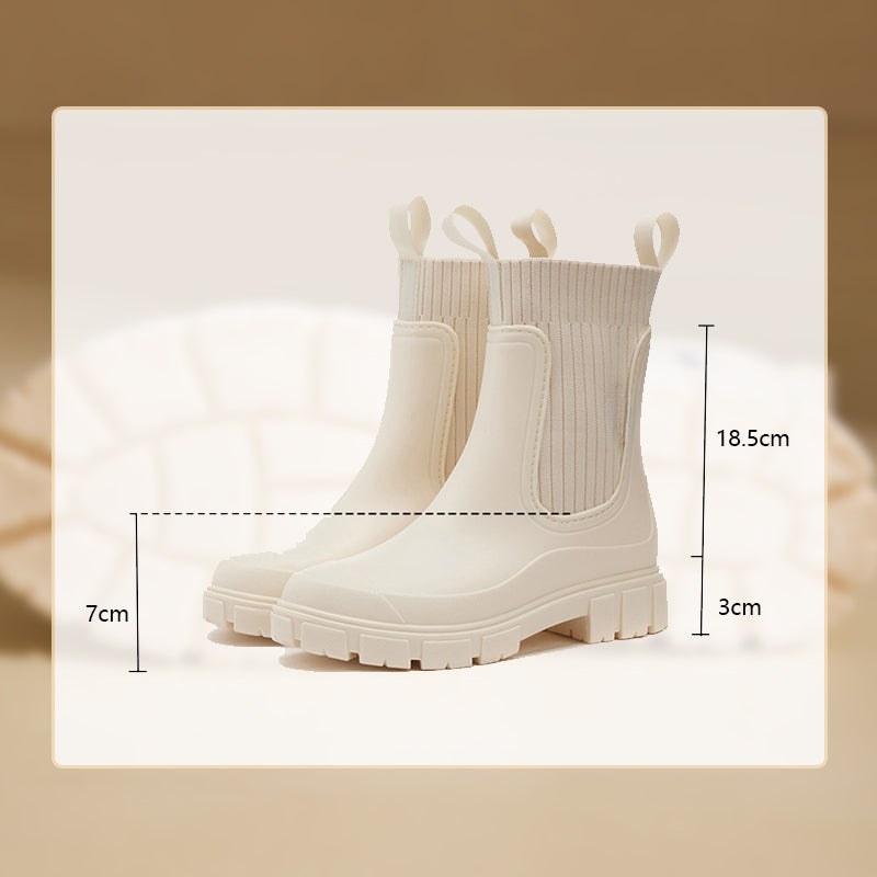 Naotstore - Waterproof Non-Slip Thick Sole Mid-Calf Boots