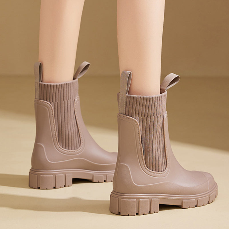 Naotstore - Waterproof Non-Slip Thick Sole Mid-Calf Boots