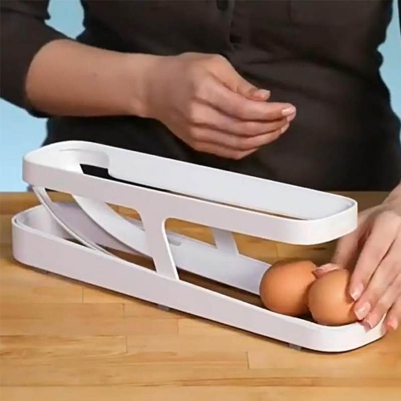 Naotstore - Automatic Scrolling Egg Rack Holder Storage Box