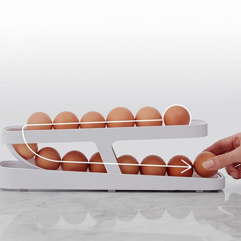 Naotstore - Automatic Scrolling Egg Rack Holder Storage Box