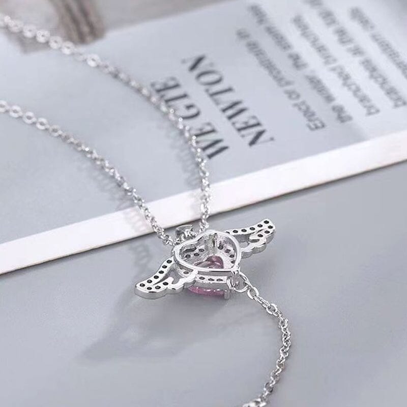 Pink Angel Wings Necklace - naotstore