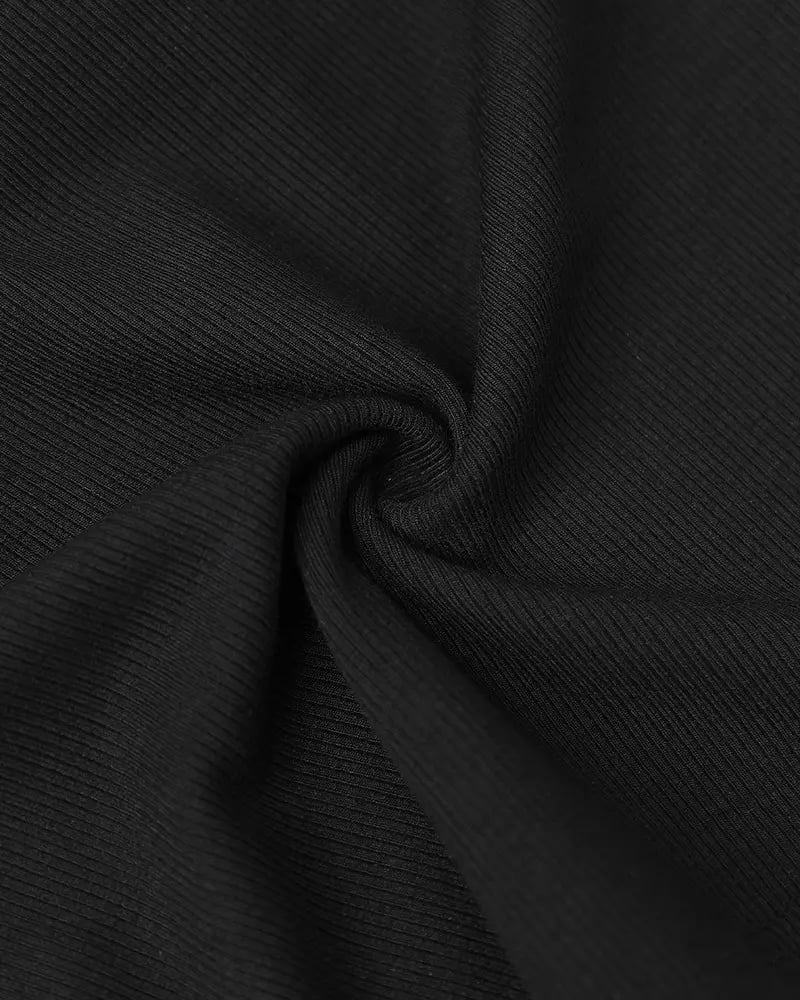 Naotstore - Round Neck Ribbed Tank Top With Built-in Bra