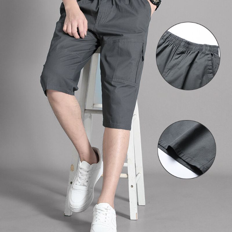 Naotstore - Men’s Relaxed-fit Capri Pants