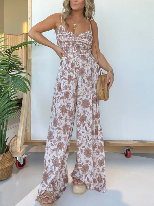 ✨This week's special price is $34.99💗Floral Suspender Wide-leg Jumpsuit