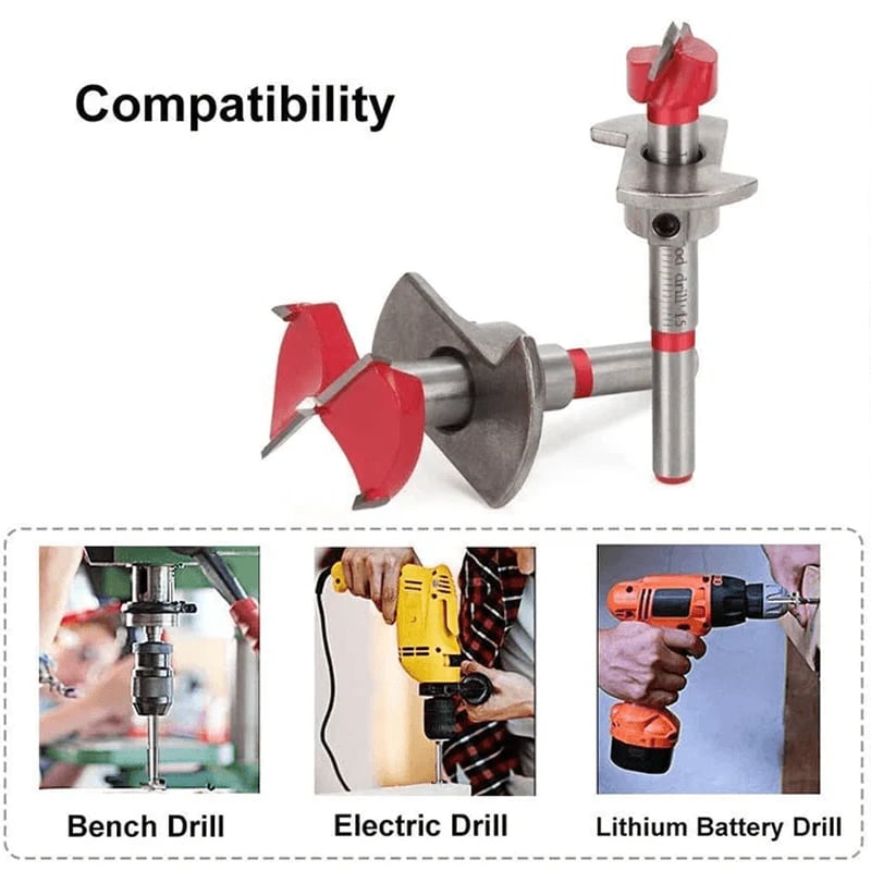 Naotstore - Positioning Woodworking Drill Bit Set