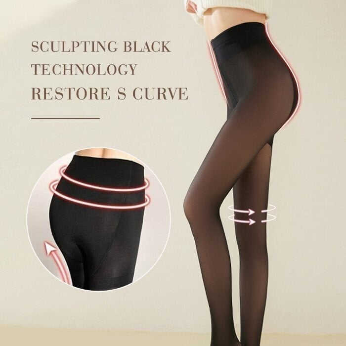 Naotstore - Super Warm Flawless Translucent Fleeced Tights