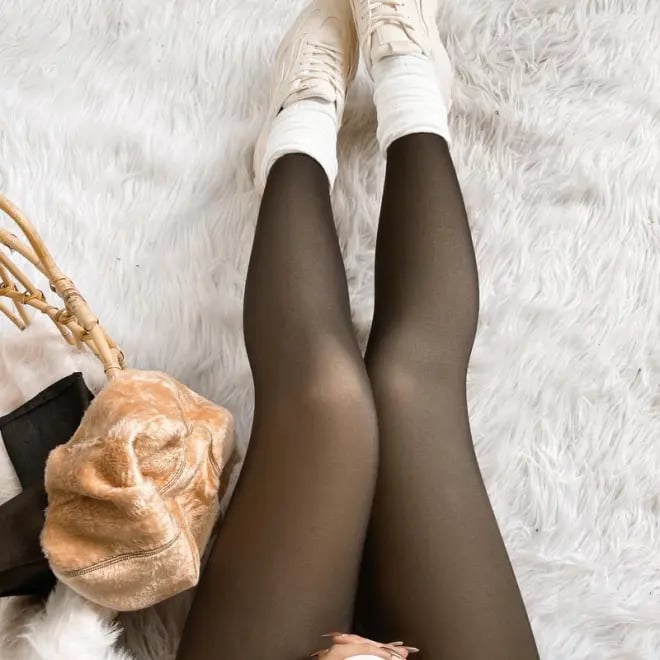 Naotstore - Super Warm Flawless Translucent Fleeced Tights