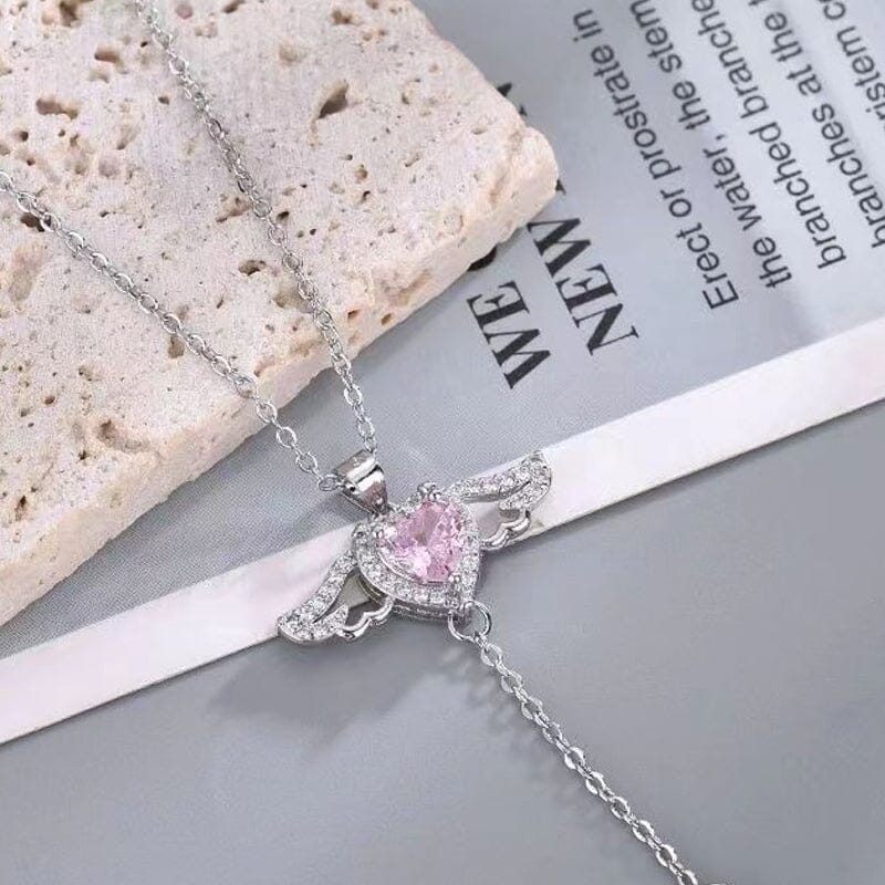 Pink Angel Wings Necklace - naotstore