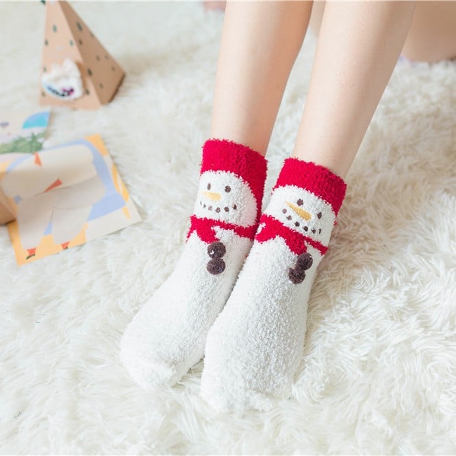 Naotstore - Cute Christmas Style Thickened Warm Socks