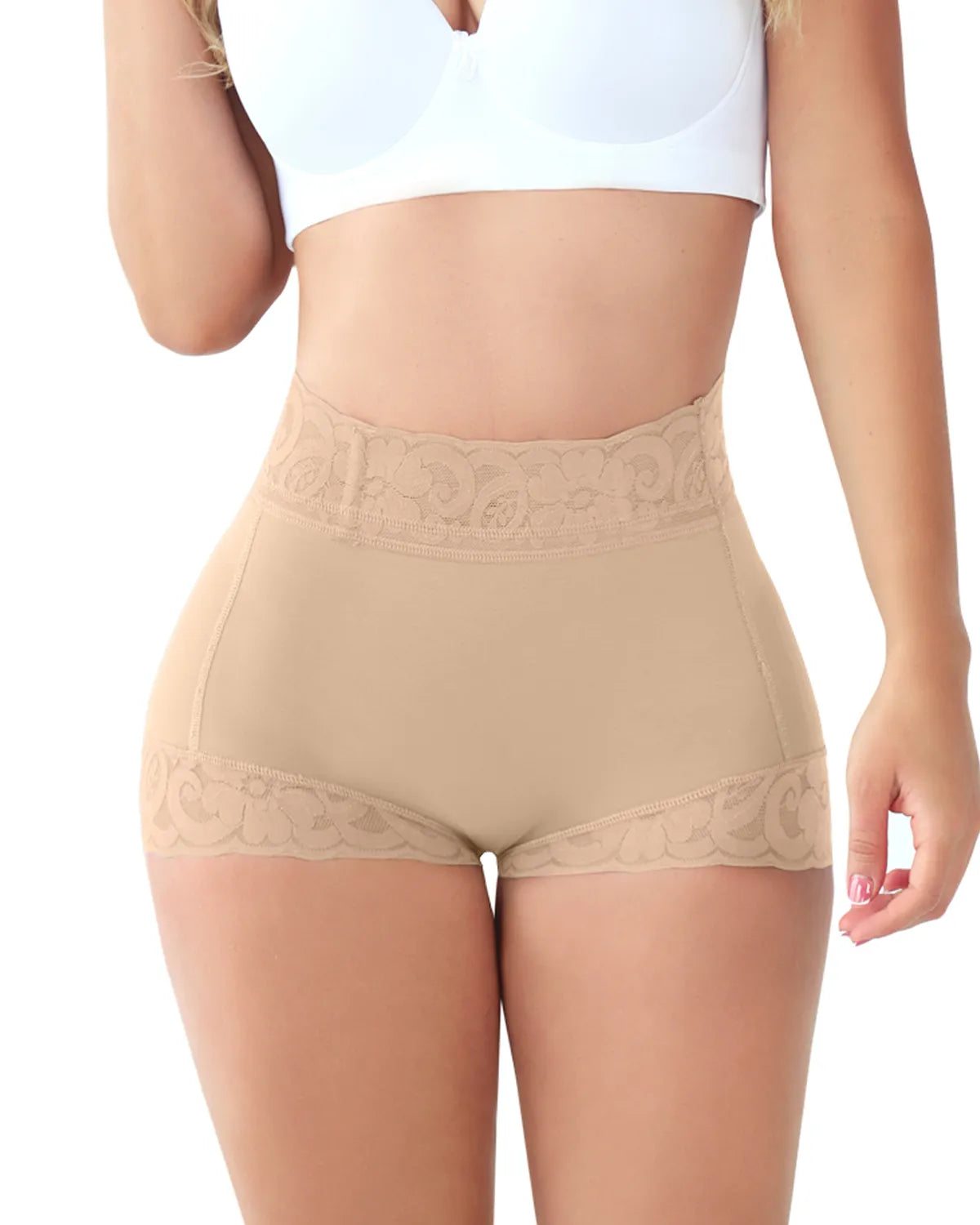Naotstore - Women Lace Classic Daily Wear Body Shaper Butt Lifter Panty Smoothing Brief