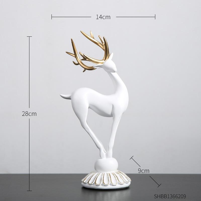 🔥Special products this week - Handmade Golden Deer Animal Figurine - naotstore