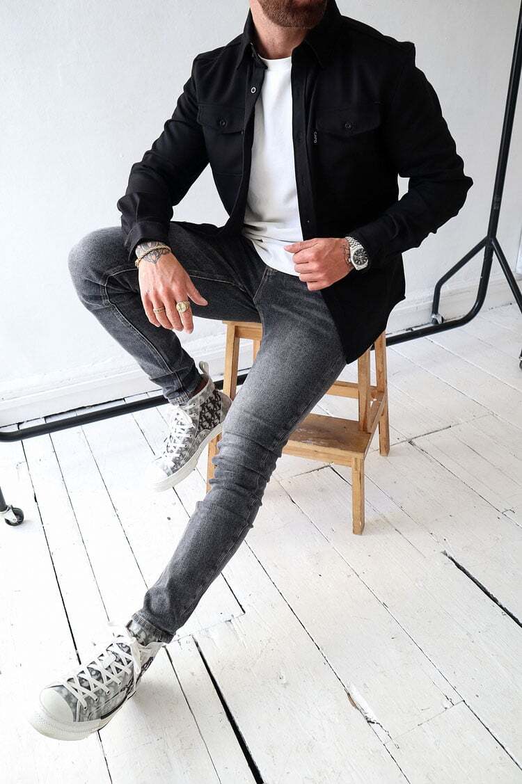 Naotstore - Button Down Shirt Jacket
