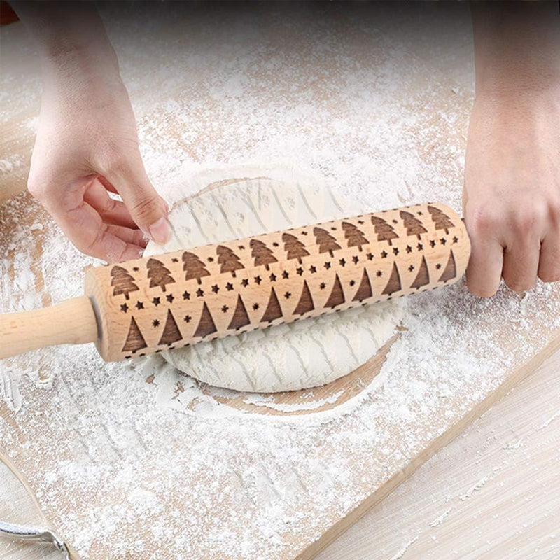 Naotstore - Christmas Wooden Rolling Pins
