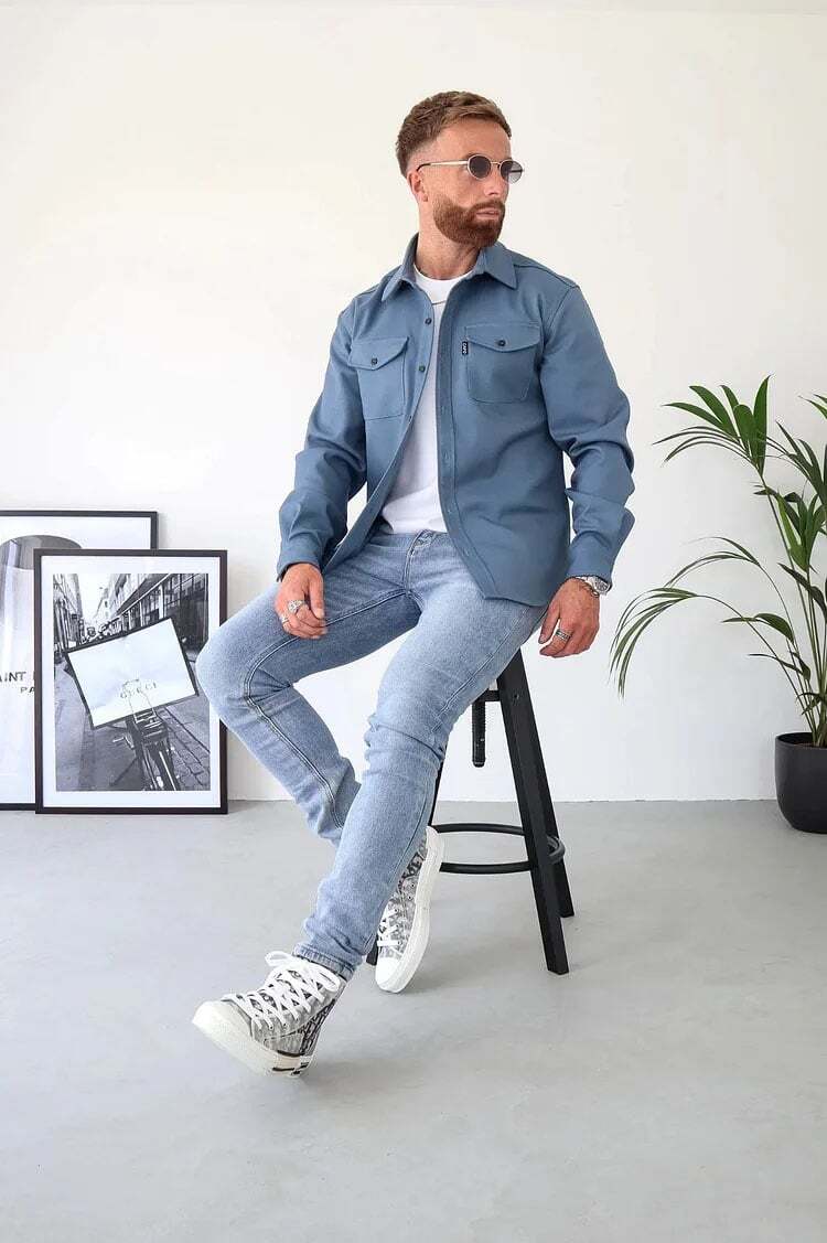 Naotstore - Button Down Shirt Jacket