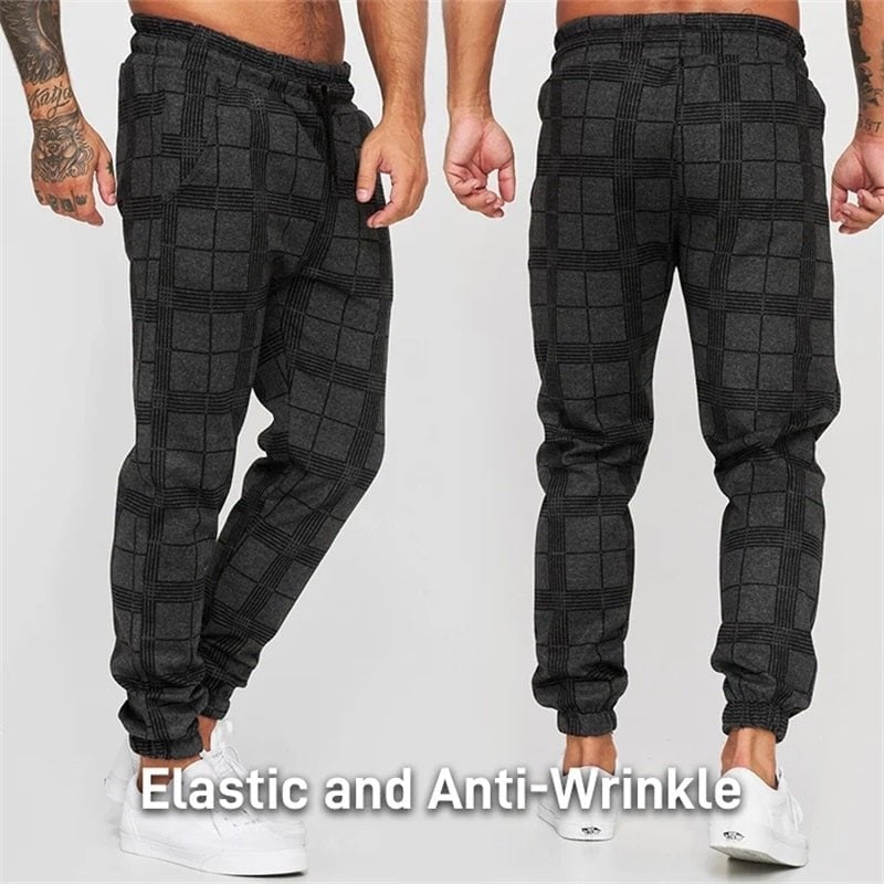 Naotstore - Men's Plaid Casual Pants