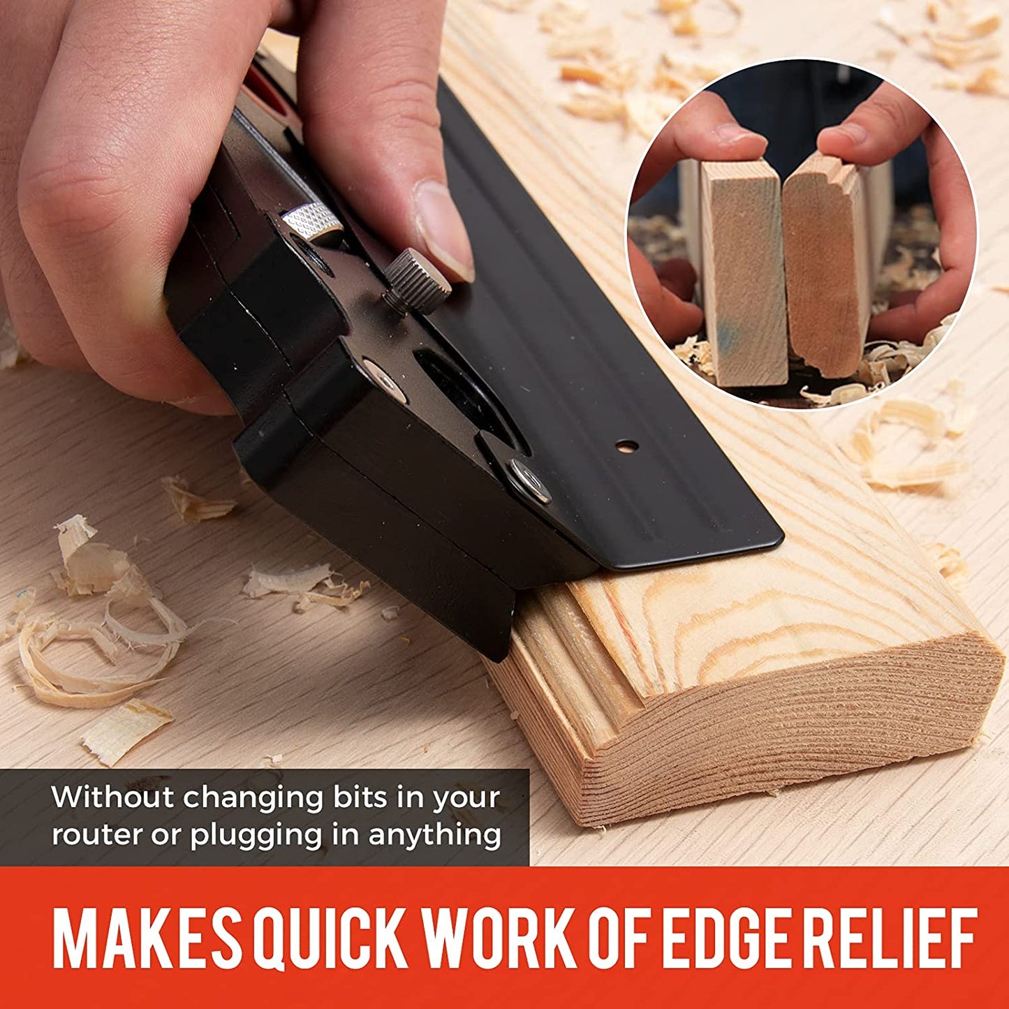 Naotstore - Chamfer Plane Woodworking Edge Corner Flattening Tool