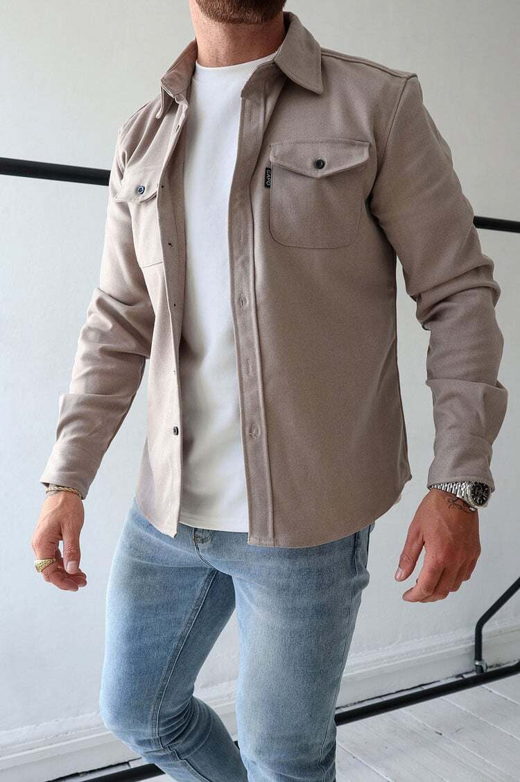 Naotstore - Button Down Shirt Jacket