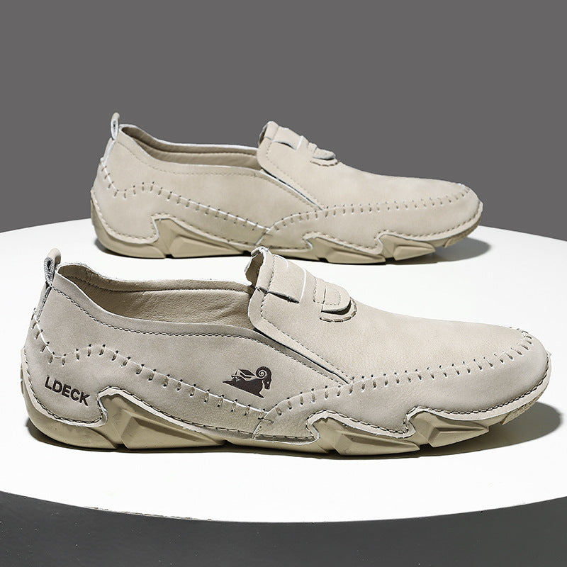 Naotstore - Italian Hand Stitched Plus Size Men's Shoes Low Top Men's Casual Shoes