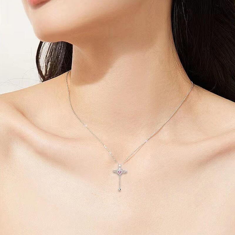 Pink Angel Wings Necklace - naotstore