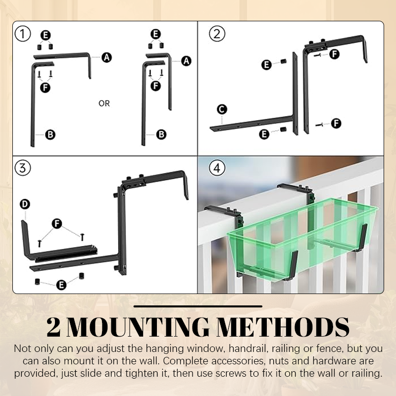 Naotstore - Adjustable Flower Pot Hook Bracket