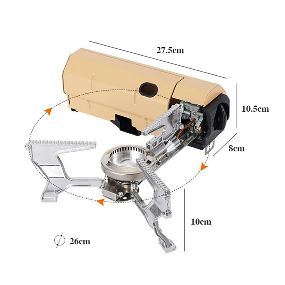 Naotstore - Compact Folding Spyder Camping Gas Stove