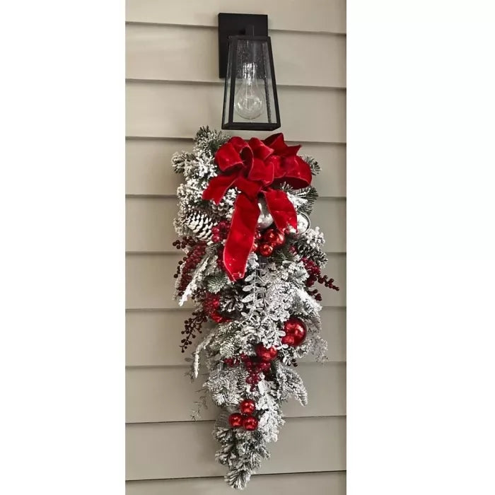 Naotstore - The Cordless Prelit Red And White Holiday Trim