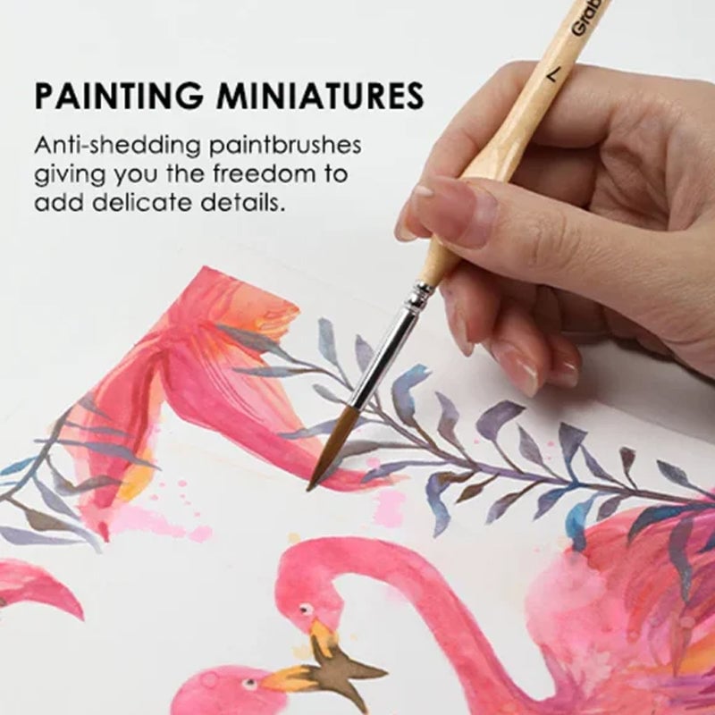Naotstore - 11 Pcs Miniature Detail Paint Brush Set