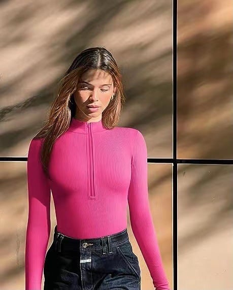 Naotstore - Zip-Up Bodysuit-Buy more save more