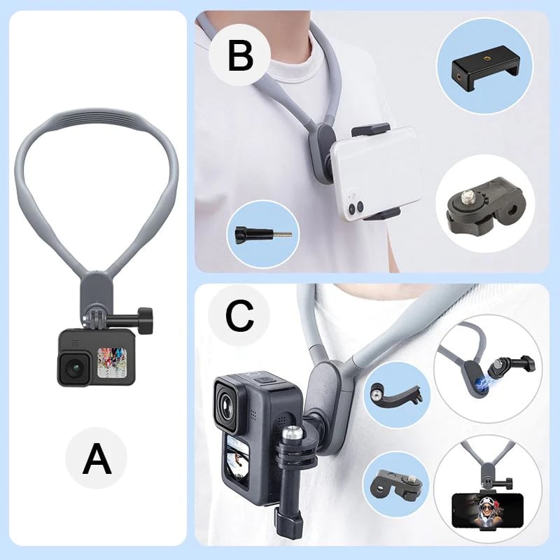 Naotstore - U-shape Neck Holder Mount for Sports Camera