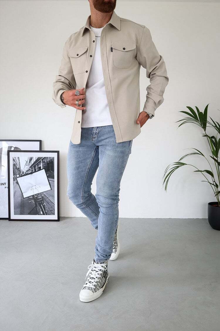 Naotstore - Button Down Shirt Jacket