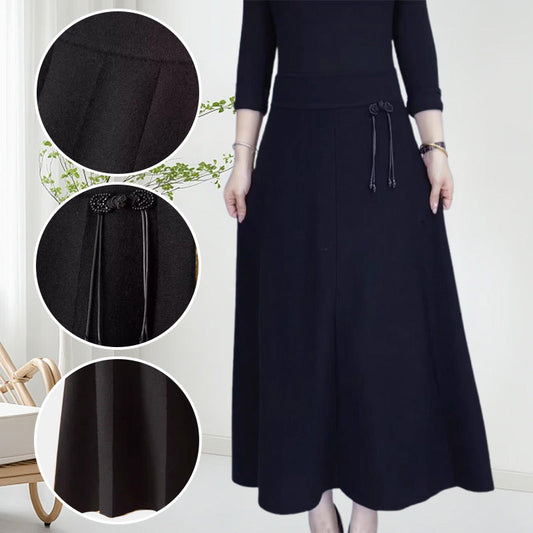 Naotstore - Women’s Elastic High Waisted Thick Long Skirt