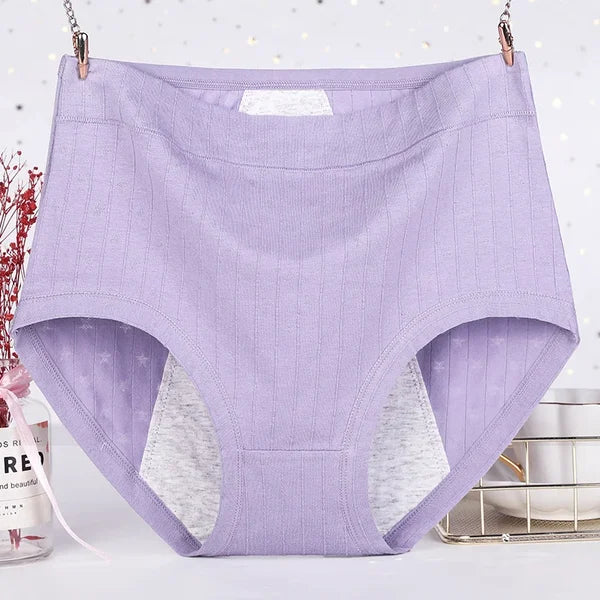 💥Buy 1 get 2 free - High-waisted large-size pure cotton antibacterial and leak-proof physiological underwear - naotstore
