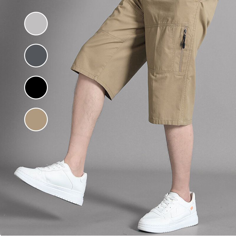 Naotstore - Men’s Relaxed-fit Capri Pants