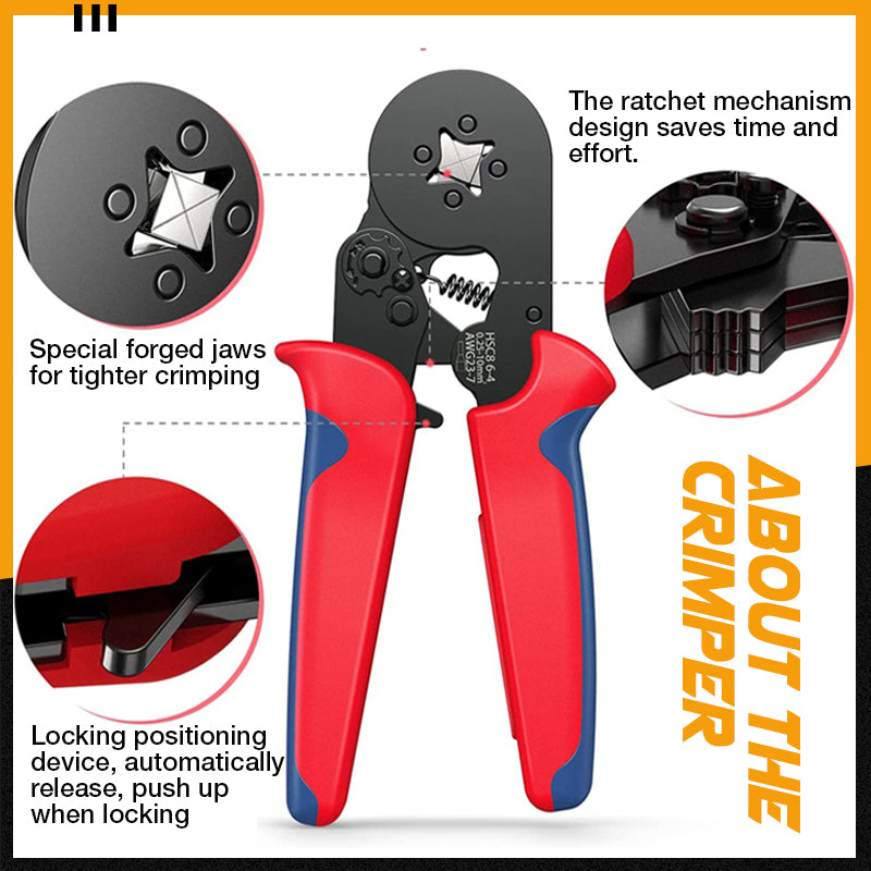 Naotstore - Ratchet Tubular Terminal Wire Crimpers Set